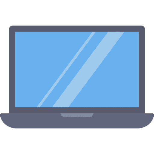 Laptop computer mac technology digital icon