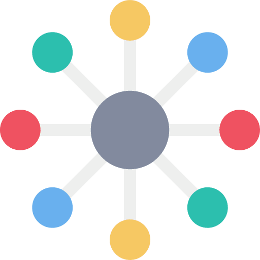 Share channel share omnichannel icon