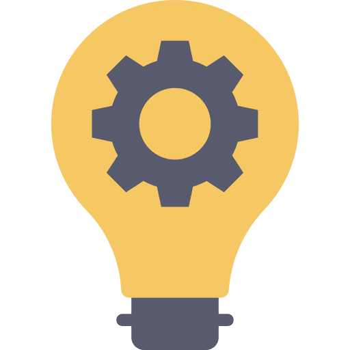 Light bulb marketing concept idea icon