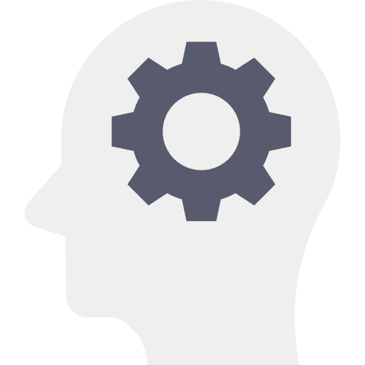 Mind idea marketing setting icon