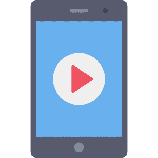 Video player mobile mobile phone video player icon