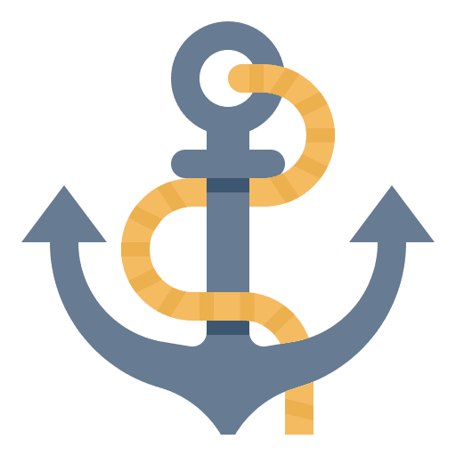 Anchor marine anchor ocean icon