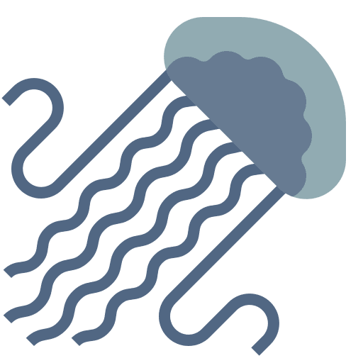 Jellyfish animal ocean sea icon