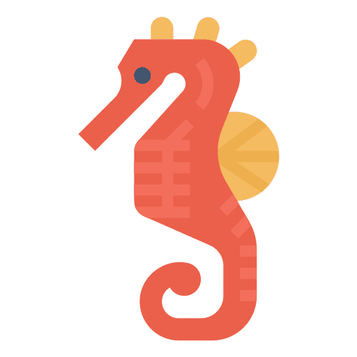 Seahorse ocean aquatic sea icon