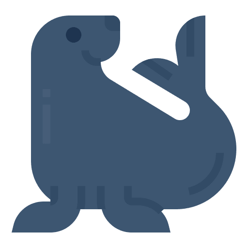 Seal animals sea ocean icon