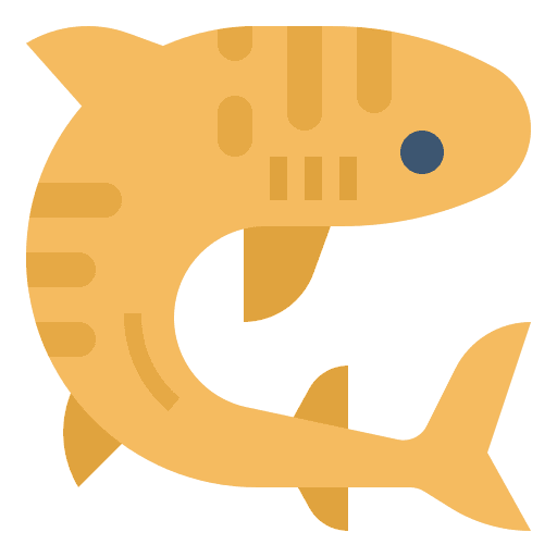 Shark ocean aquatic sea icon