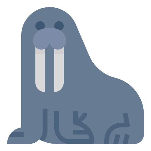 Walrus walrus mammal marine icon