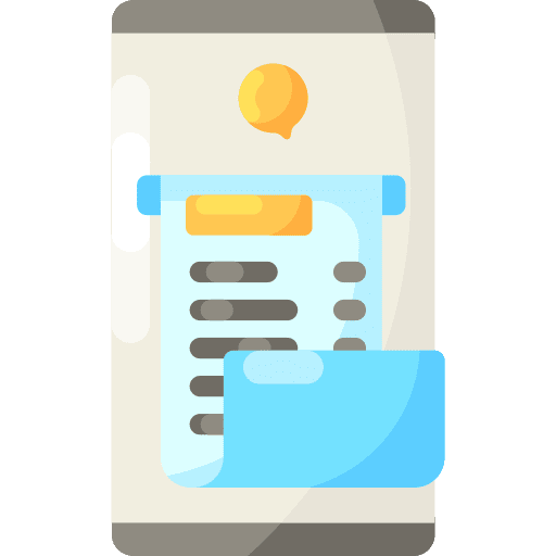 Receipt bills smartphone mobile receipt icon