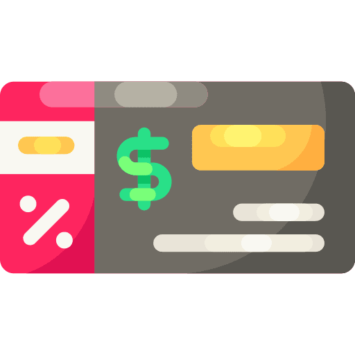Voucher dollar sales ticket icon