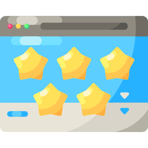 Rating feedback rate review icon