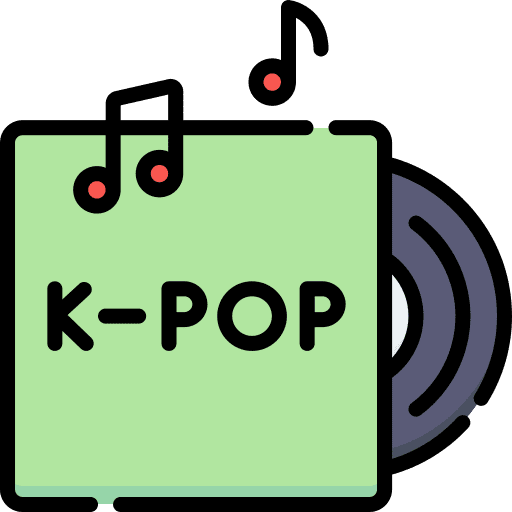 Kpop vinyl record format vinyl disc icon