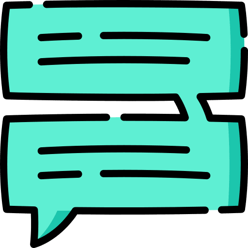 Speech bubble chat conversation talk icon
