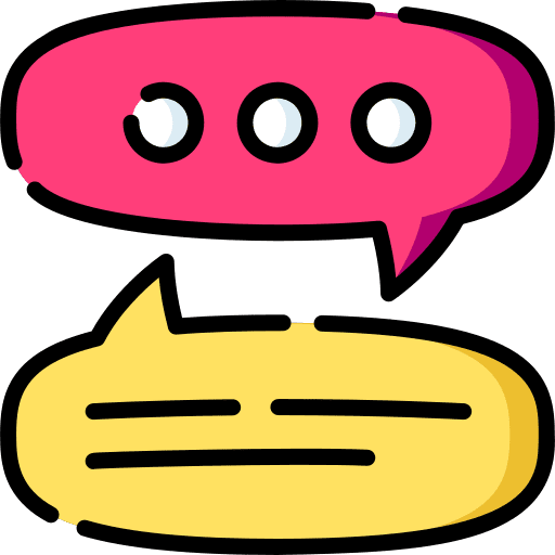 Speech bubble message conversation chat icon