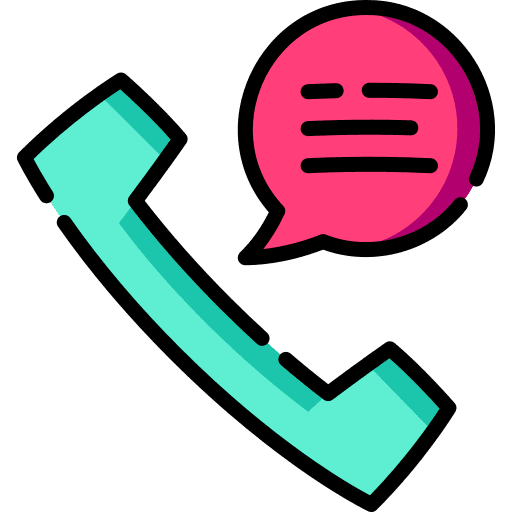 Phone talk speech bubble communication icon