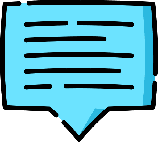 Speech bubble comment chat text icon