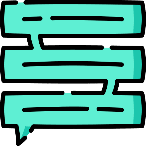 Speech bubble message communications balloon icon
