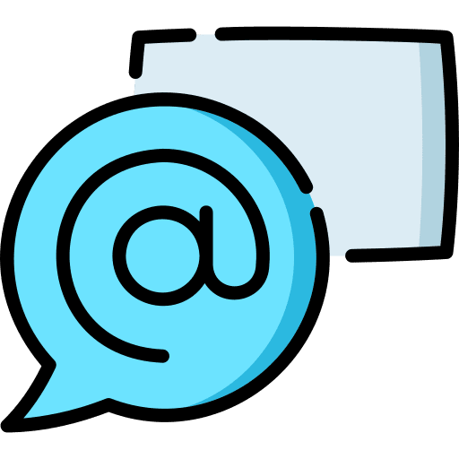 Email message comic conversation icon