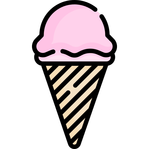 Ice cream cone ice cream summertime flavour icon