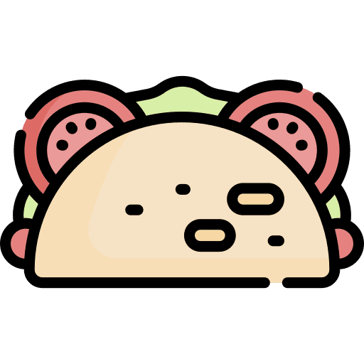 Tacos mexican food tortilla fast food icon
