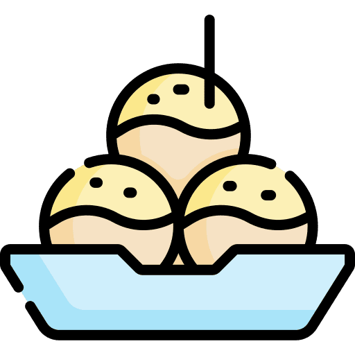 Takoyaki food and restaurant japan takoyaki icon
