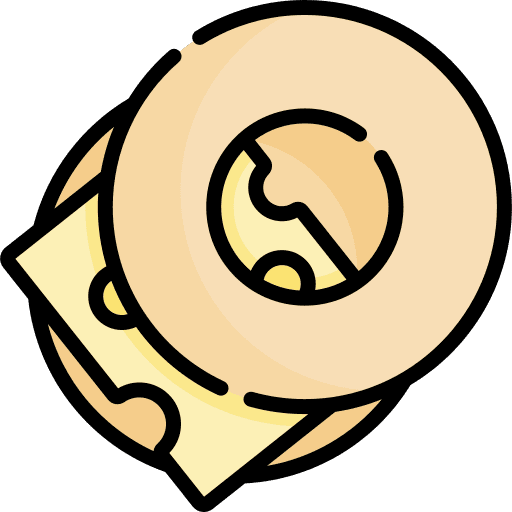 Bagel meal food and restaurant lunch icon