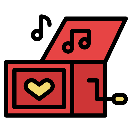 Music box kid play toys icon