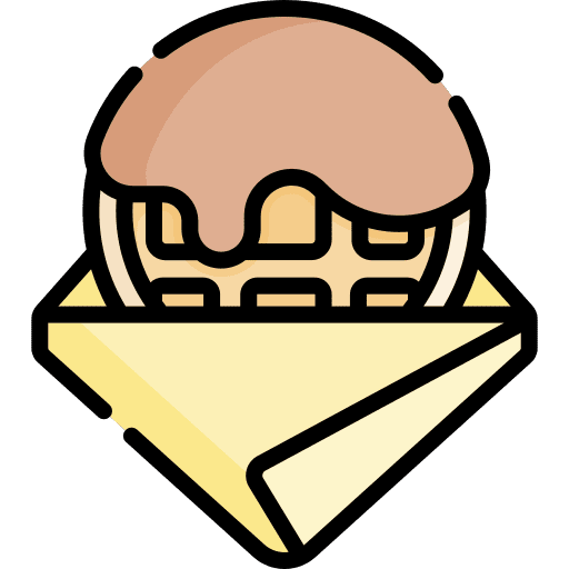 Stroopwafel breakfast bakery sweet icon