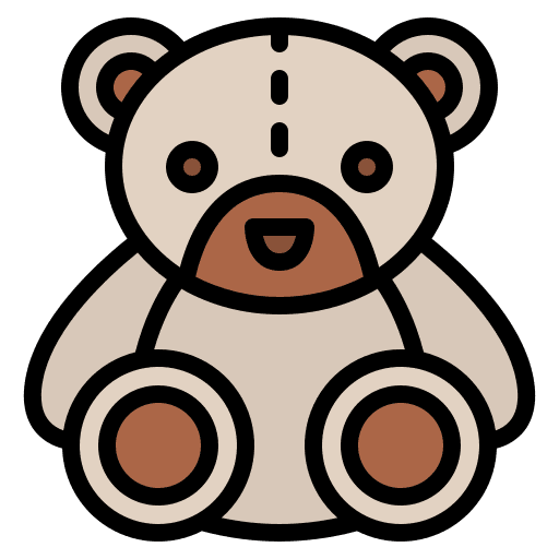 Teddy bear toy kid and baby childhood icon