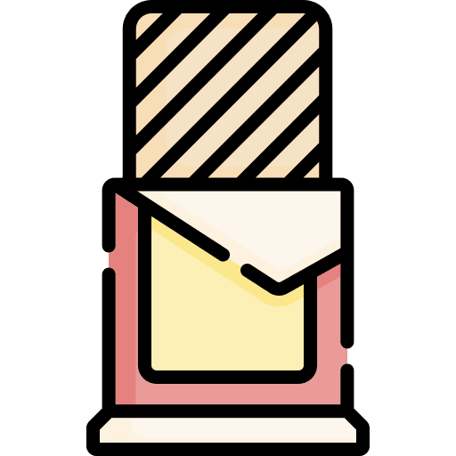 Wafer food and restaurant biscuit sweet icon