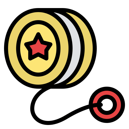 Yoyo toy childhood yoyo toy kid and baby icon