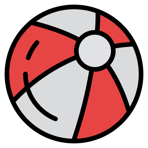 Ball childhood play kid and baby icon