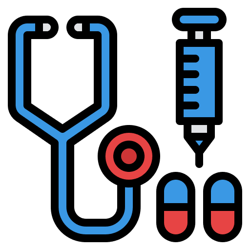 Medical kit kid and baby toy medical kit icon