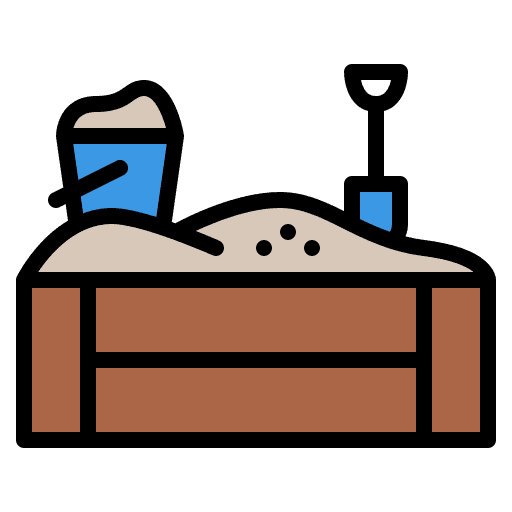 Sandbox play outdoor sandbox icon