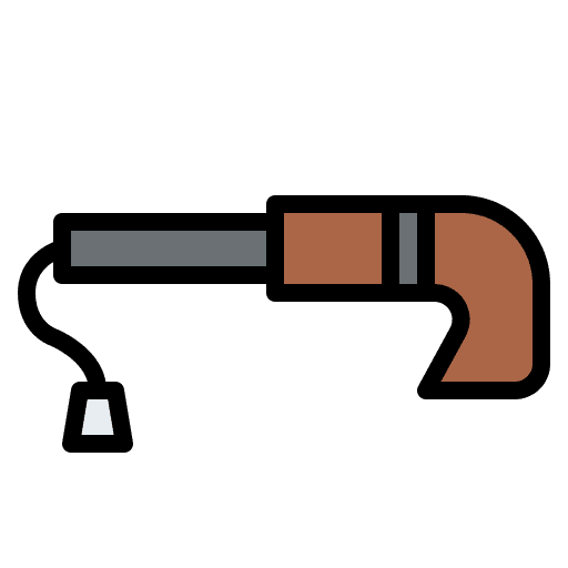 Gun kid play childhood icon