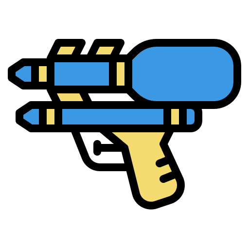 Water gun gun toys kid and baby icon