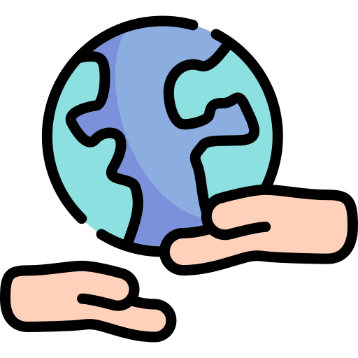 World globe continent space icon