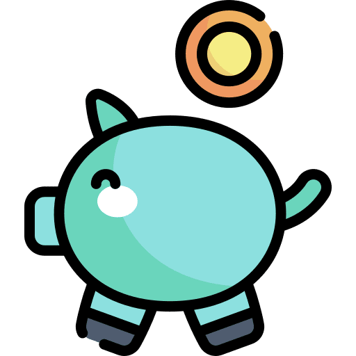 Donation charity fund savings icon