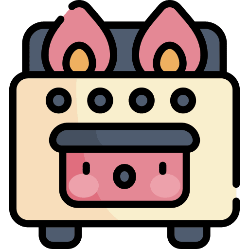 Stove stove food and restaurant burner icon