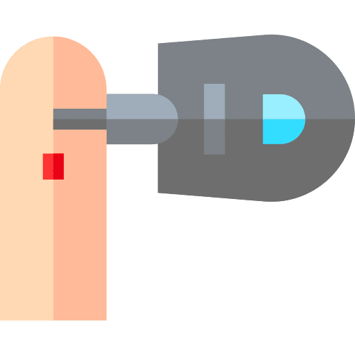 Diabetes blood test hand diabetes test icon
