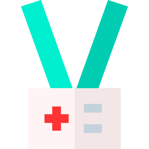 Identification nurse employee doctor icon