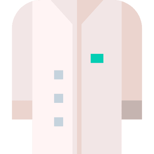 Lab coat healthcare and medical laboratory lab coat icon
