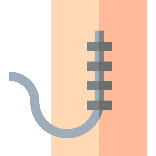 Stitched injury stitched operation icon