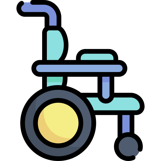 Wheelchair doctor inclusive handicap icon