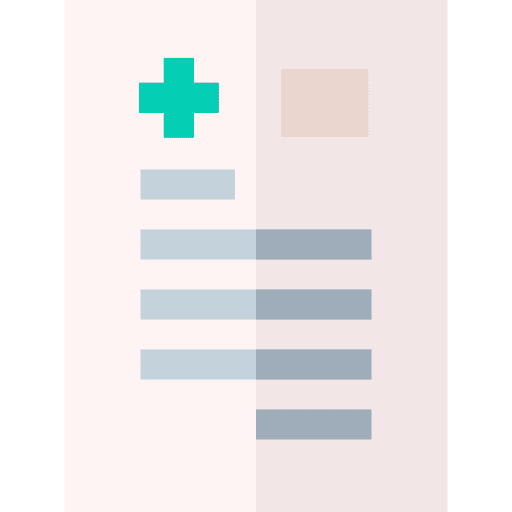 Report paper medical check medical icon