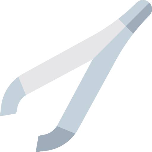 Tweezers surgery healthcare and medical tweezers icon