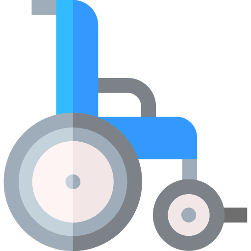 Wheelchair healthcare and medical doctor handicap icon