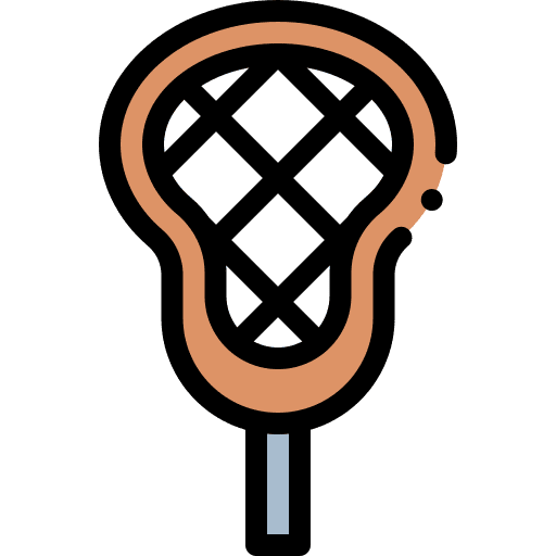 Lacrosse racket game team sport icon