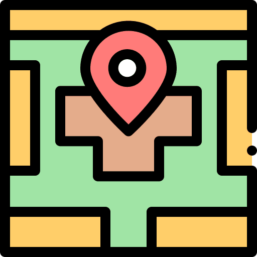 Location sheet school paper icon