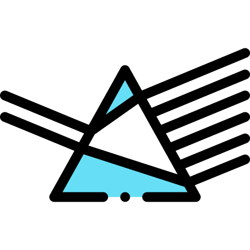 Prism light prism science icon