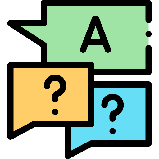 Questions communication questions learning icon